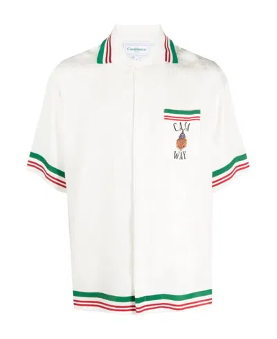 CASABLANCA CASA WAY SHORT-SLEEVE SHIRT