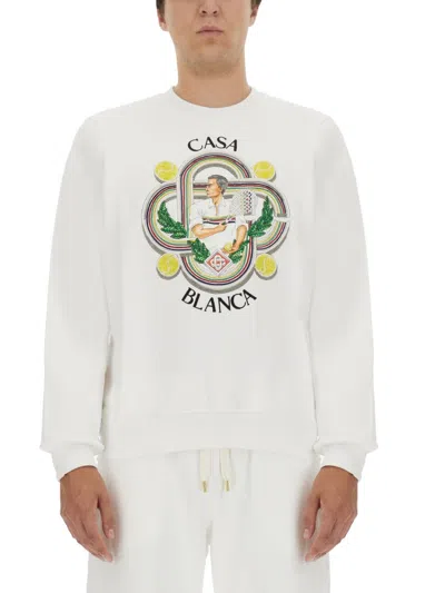 CASABLANCA COTTON LOGO SWEATSHIRT