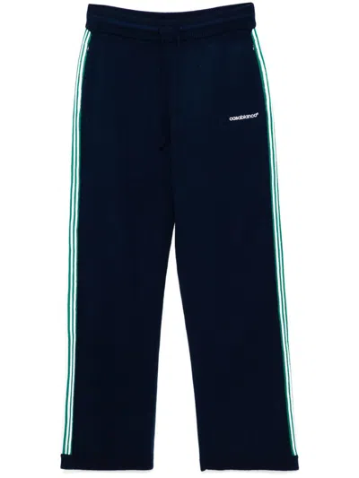 CASABLANCA EMBROIDERED LOGO PANTS
