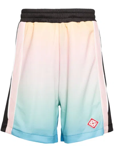 CASABLANCA GRADIENT PRINT FOOTBALL BERMUDA SHORTS