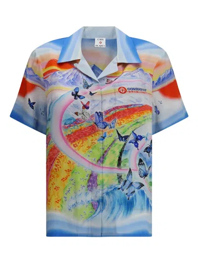 CASABLANCA GRAPHIC-PRINT SHIRT