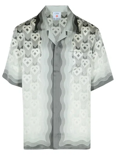 CASABLANCA CASABLANCA GREY SILK SHIRT