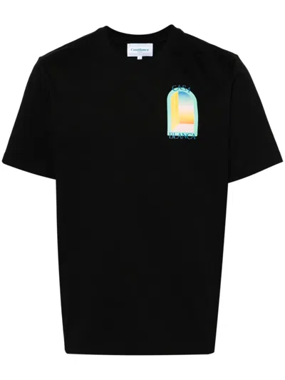 CASABLANCA L'ARCHE DE NUIT COTTON T-SHIRT