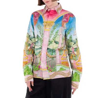 CASABLANCA CASABLANCA LE JARDIN IDEAL-PRINTED SHIRT