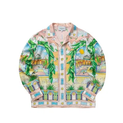 CASABLANCA CASABLANCA MEN'S PAYSAGE IDEAL SILK SHIRT