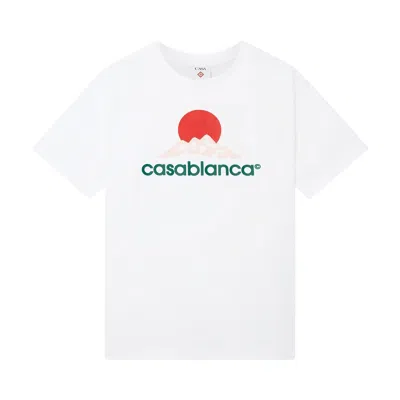 CASABLANCA CASABLANCA MONTAGNE PRINTED T-SHIRT 'WHITE' | MEN'S SIZE L