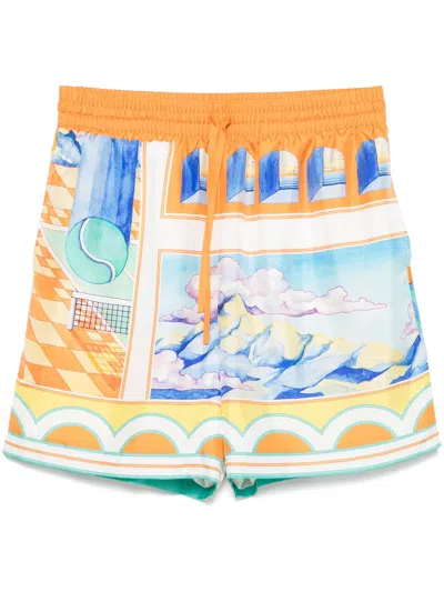 CASABLANCA SURREAL POOL SHORTS