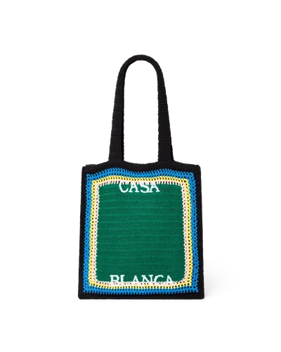CASABLANCA PARIS STRIPE CROCHET BAG BY CASABLANCA PARIS