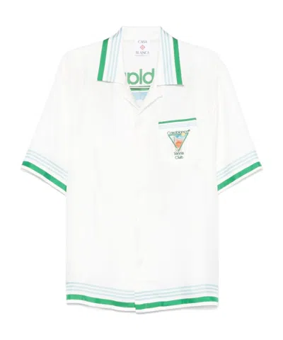 CASABLANCA CASABLANCA TENNIS CLUB SHORT-SLEEVED SHIRT