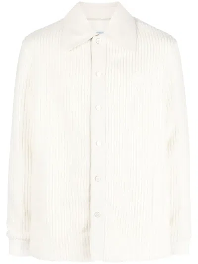 CASABLANCA RIBBED BUTTONED CARDIGAN