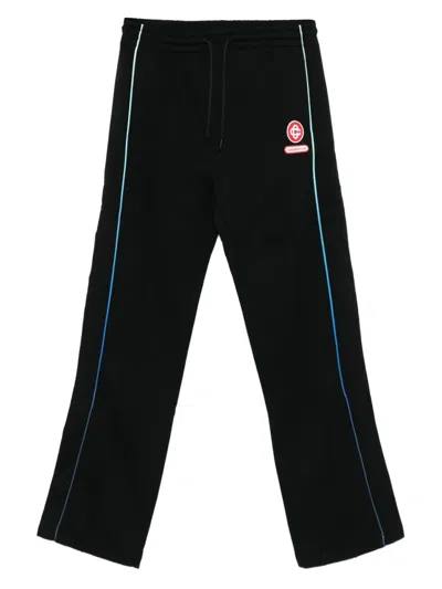 CASABLANCA SIDE-STRIPE ELASTIC-WAIST TROUSERS