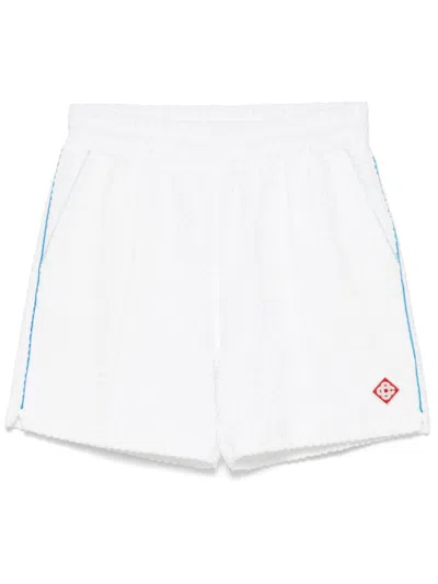 CASABLANCA TENNIS STRIPE SHORTS - MEN'S - COTTON/POLYAMIDE/ELASTANEPOLYESTER