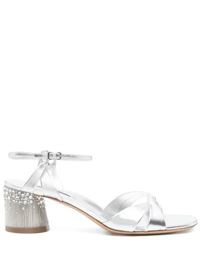 CASADEI 55MM CRYSTAL-EMBELLISHED SANDALS