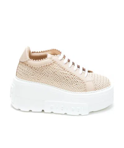 CASADEI CASADEI INTERWOVEN-DETAILED CHUNKY LACE-UP SNEAKERS
