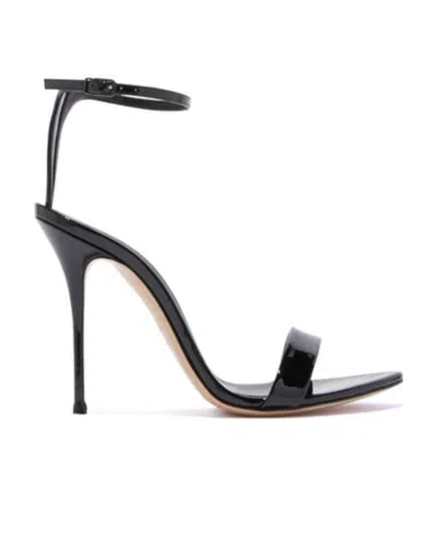 CASADEI PATENT LEATHER 115MM SANDALS