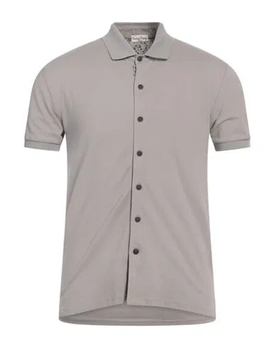 CASHMERE COMPANY CASHMERE COMPANY MAN SHIRT GREY SIZE 36 COTTON