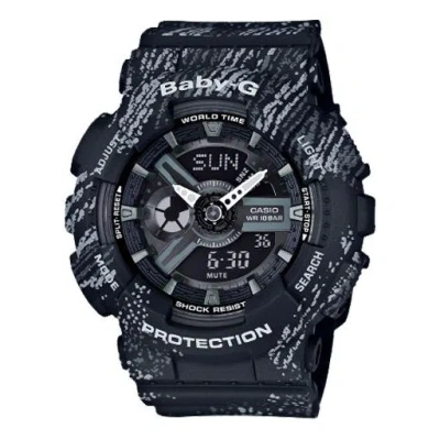CASIO CASIO Baby-G Dual Display Rubber Strap 'Black White'