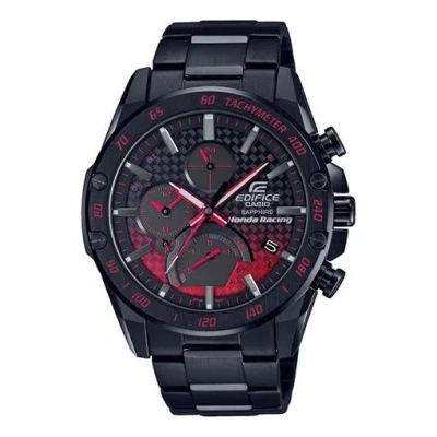 CASIO CASIO EDIFICE Series Classic Men'sWatcheses Men's Black Stainless Steel Strap Mens Red/Black Analog