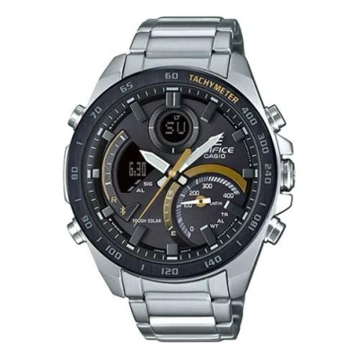 CASIO CASIO EDIFICE Waterproof Sapphire Crystal Mens Silver Analog