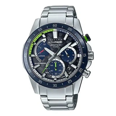 CASIO CASIO EDIFICE Waterproof Sapphire Crystal Solar Powered Sports Mens Silver Analog
