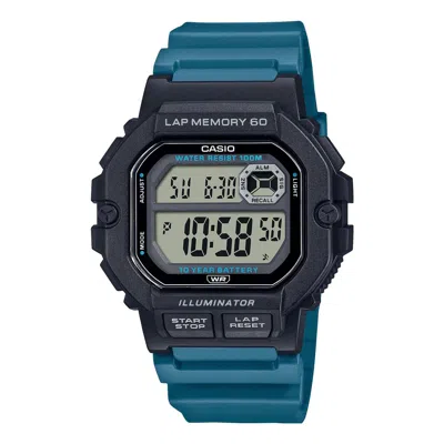 CASIO CASIO Fashion Stylish Quartz Watch Numeric Resin Strap Blue Black Unisex Mens