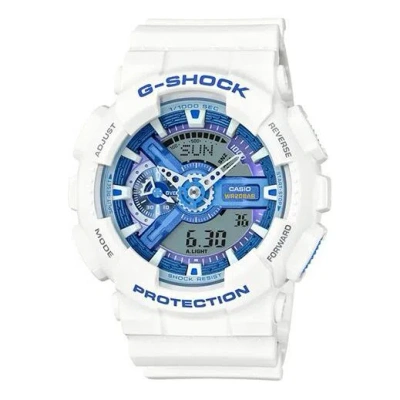 CASIO CASIO G-Shock Analog-Digital 'White Blue'