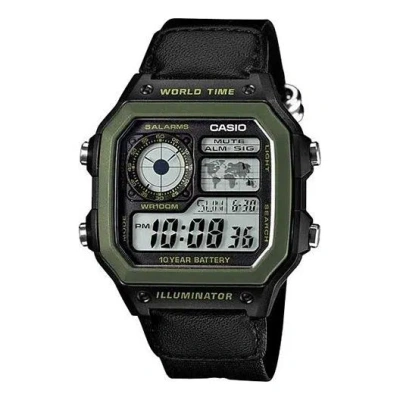CASIO CASIO G Shock Battery Sports /Green Quartz Mens Black Digital