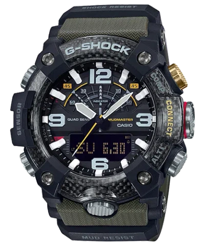 CASIO CASIO G-SHOCK GG-B100-1A3 MUDMASTER X CARBON QUAD SENSOR WATCH ARMY GREENXBLACK