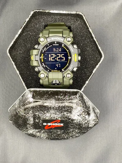 CASIO CASIO G-SHOCK GW-9500-3 MASTER OF MUDMAN GREEN RESIN SOLAR WATCH WITH BOX