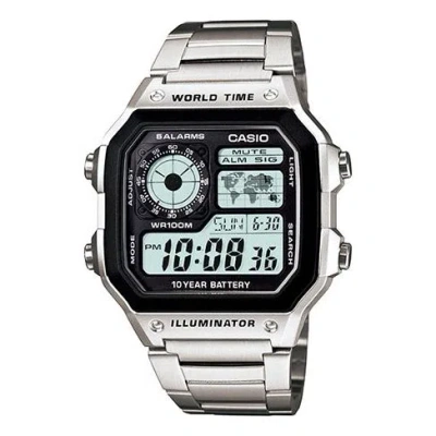 CASIO CASIO G Shock Quartz Sports Waterproof Mens Silver Digital