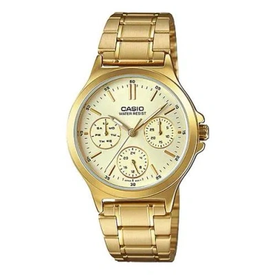 CASIO Men's CASIO DRESS Series waterproof Stainless Steel Color Mens Gold Analog