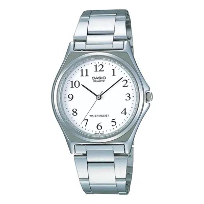 CASIO Men's CASIO STANDARD Series White quartz waterproof Stainless Steel Strap Mens