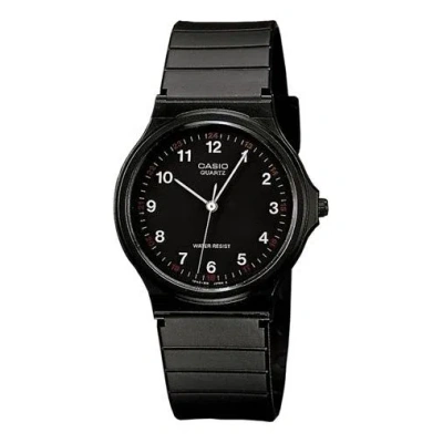 CASIO Men's CASIO YOUTH Retro Watch Classic Strap Black DialBlack Strap Mens BlackBlack Analog