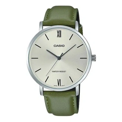 CASIO CASIO Men's DRESS Quartz Green Strap Mens Green Analog