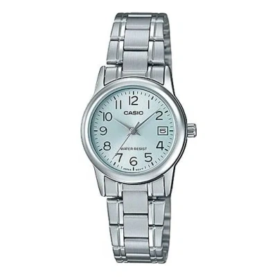 CASIO CASIO Quartz Stainless Steel Strap Waterproof Blue Watch Dial Blue Analog