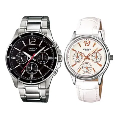 CASIO CASIO Quartz Waterproof Mens Black/White Analog