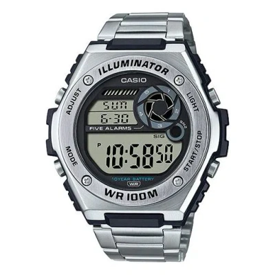CASIO CASIO Quartz Waterproof Sports Mens SilverGray Digital