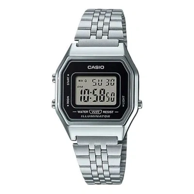 CASIO CASIO Quartz Waterproof Unisex Mens Silver Digital