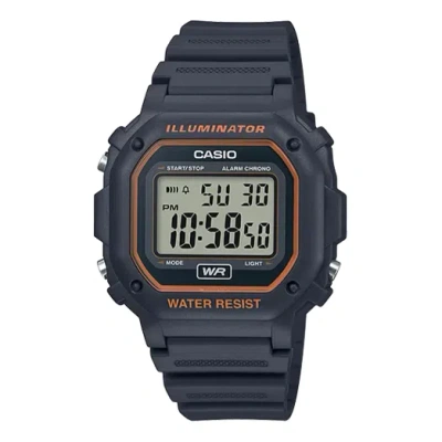 CASIO CASIO Retro Waterproof Classic Small Cube Brown Watch 50m Waterproof Resin Strap Black Analog