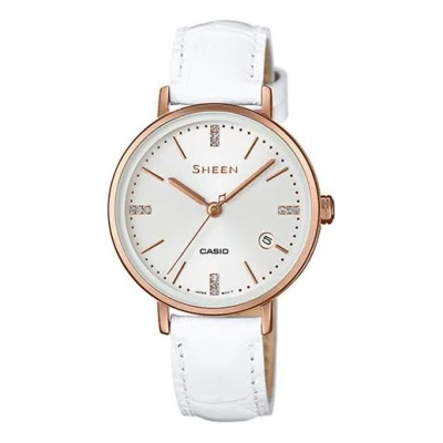 CASIO CASIO SHEEN Quartz Waterproof Sapphire Crystal White Analog