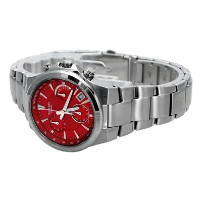 CASIO CASIO SHEEN Series Waterproof Silver/ Sports Red Analog