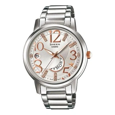 CASIO CASIO SHEEN Series Waterproof /White Sports Silver Analog