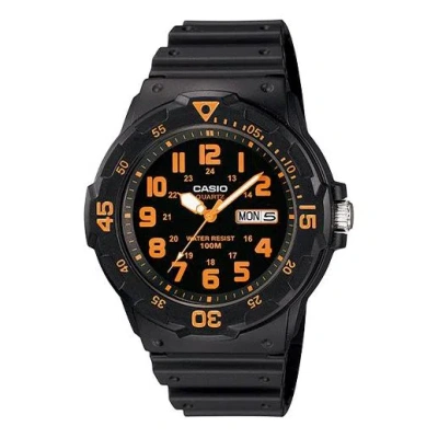 CASIO CASIO Sports Waterproof Shockproof Mens Black/Orange Analog