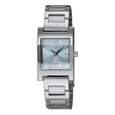 CASIO CASIO Stainless Steel Strap Quartz Waterproof Blue Dial Blue Analog