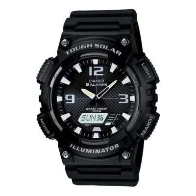 CASIO CASIO Tough Solar Solar Sports Waterproof Electronic For Men Solar Powered Mens Black Analog