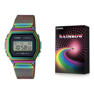 CASIO CASIO Vintage Premium Digital Watch 'Rainbow'