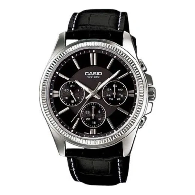 CASIO CASIO Waterproof Quartz Mens Black Analog