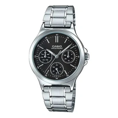 CASIO CASIO Waterproof Quartz Silver/ Black Analog