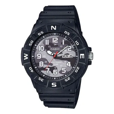 CASIO CASIO Waterproof Quartz Sports Mens Black Analog