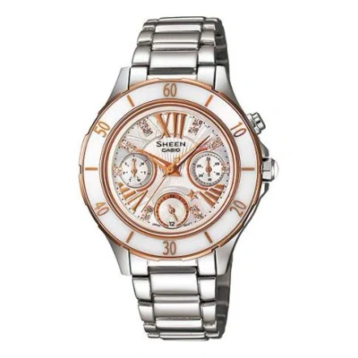 CASIO CASIO Waterproof Sports SHEEN Sapphire Crystal Gold Analog